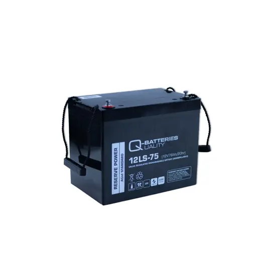 Q-Batteries 12LS-75 12V 75Ah Blei Akku Standard-Typ AGM 10 Jahres-Typ