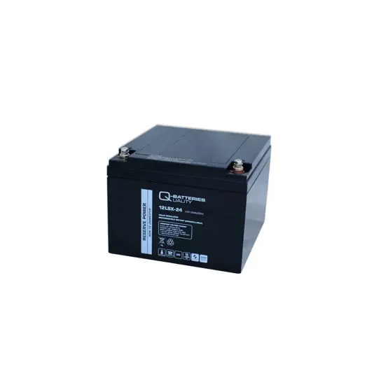 Q-Batteries 12LSX-24 12V 24Ah Blei-Vlies-Akku / AGM 10 Jahre