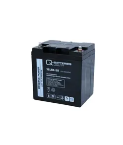 Q-Batteries 12LSX-28 12V 28Ah Blei-Vlies-Akku / AGM 10 Jahre