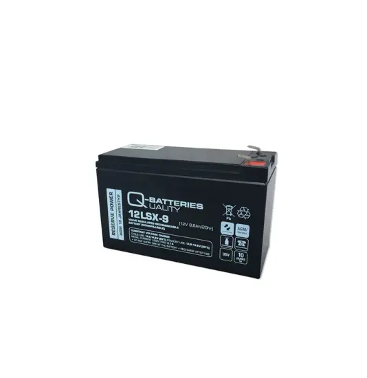 Q-Batteries 12LSX-9 12V 8,8Ah Blei-Vlies-Akku / AGM 10 Jahre