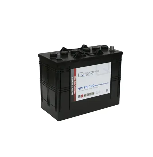 Q-Batteries 12TTB-130 12V 130Ah (C20) geschlossene Blockbatterie, positive Röhrchenplatte