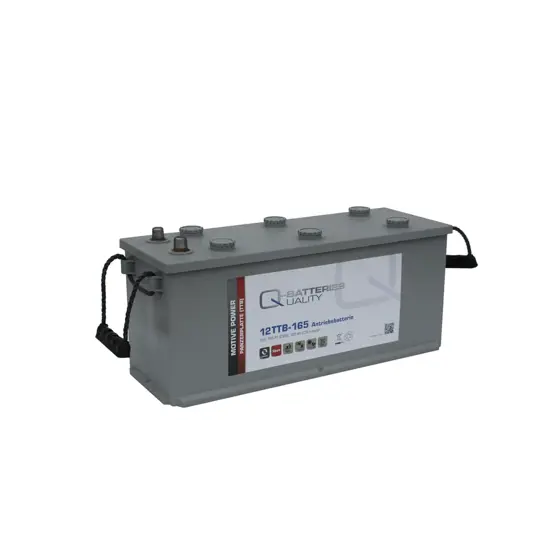 Q-Batteries 12TTB-165 12V 165Ah (C20) geschlossene Blockbatterie, positive Röhrchenplatte
