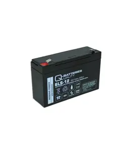 Q-Batteries 6LS-12 6V 12Ah Blei-Vlies Akku / AGM VRLA mit VdS