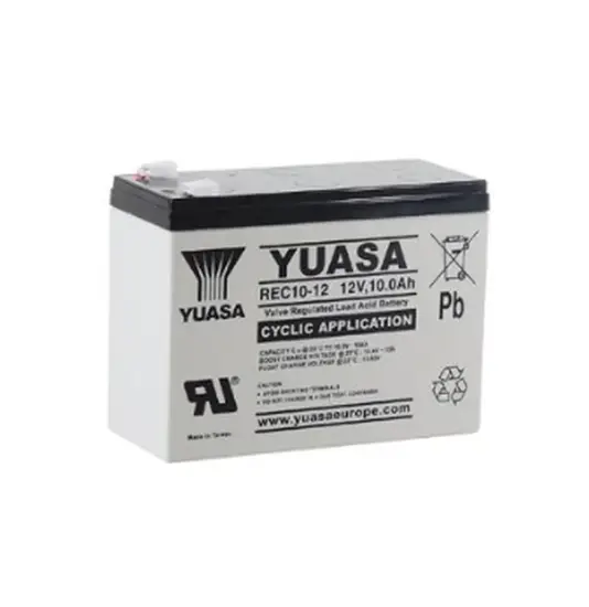 REC10-12 Yuasa Cyklisk Blybatteri