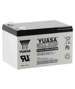 REC14-12 - 12V 14Ah Yuasa Cyklisk Blybatteri