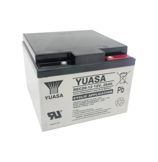 REC26-12I Yuasa Cyklisk Blybatteri
