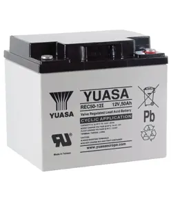 REC50-12I Yuasa Cyklisk Blybatteri
