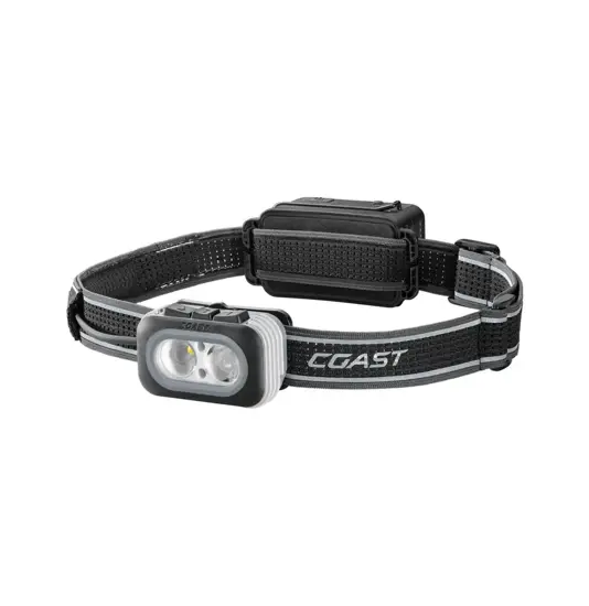 RL20RB Luce frontale ricaricabile con sistema di batterie amovibili incluso batteria aggiuntiva Coast