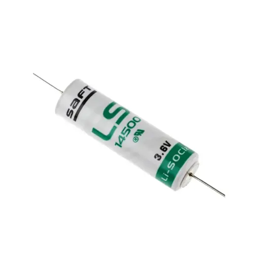 SAFT LS14500CNA  / AA / CR-SL760 / 3.6V / Lithium specialbatteri - med lange loddeflige (1 stk.) Saft