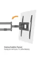 Supporto a parete per TV, completamente mobile, con cavo fisso, inclinazione, 50 kg. 37" - 86".