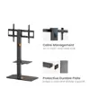 Supporto da pavimento per TV con fissaggio per cavi, 60 kg. 43" - 86".