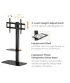 Supporto da pavimento per TV con fissaggio per cavi, 60 kg. 43" - 86".