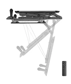 Supporto da soffitto per TV motorizzato e pieghevole con telecomando, 35 kg. 32" - 70"
