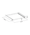 Telaio impilabile con ripiano estraibile (8 kg) per lavatrice/asciugatrice