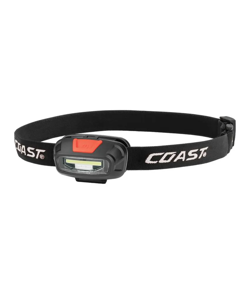 torcia frontale ricaricabile FL13R con luce rossa e bianca Coast, 270 lumen