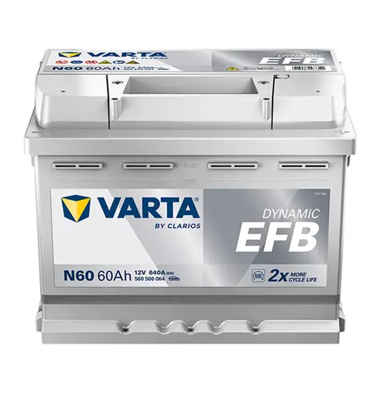 Varta Blue Dynamic EFB N60 - 12V 60Ah (Start-Stop bilbatteri)