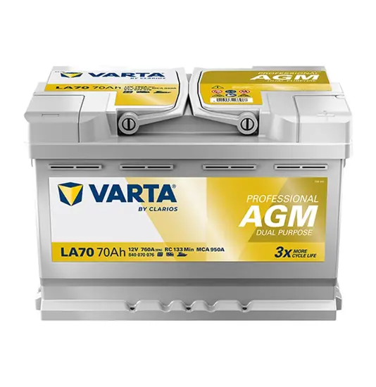 VARTA Professional Dual Purpose AGM 840 070 076 12V 70Ah