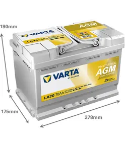 VARTA Professional Dual Purpose AGM 840 070 076 12V 70Ah