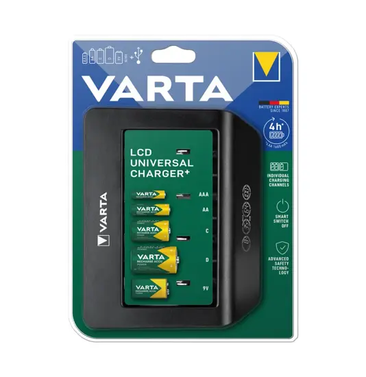 Varta Universal Batterioplader med display
