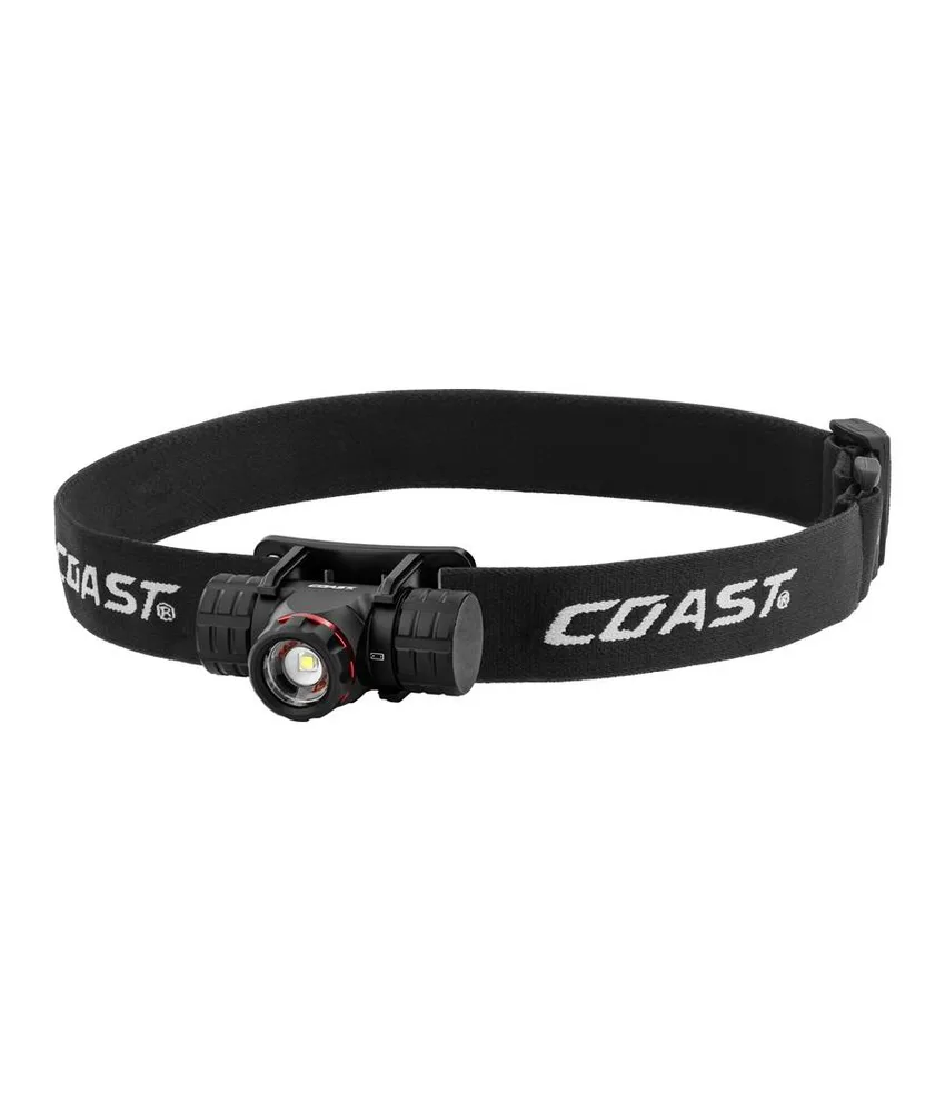 XPH25R lampada frontale ricaricabile con indicatore di batteria Coast, 410 lumen
