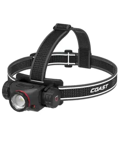 XPH40R lampada frontale ricaricabile, magnete, colori e controllo vocale 3000 lumen Coast