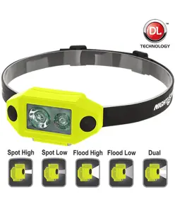 XPP-5460GX Lampada frontale ATEX con Dual-Light (200 lumen) LED Nightstick