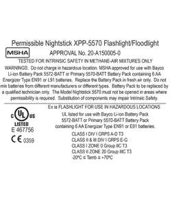 XPP-5570R Torcia ATEX (200 lumen) LED Nightstick