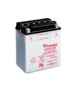 Yuasa 12N14-3A 12V Batteri til Motorcykel