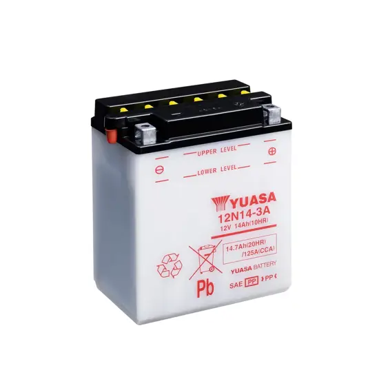 Yuasa 12N14-3A 12V Batteri til Motorcykel