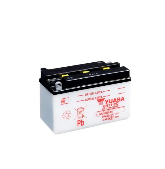Yuasa 6N11-2D (DC) 6V Batteri til Motorcykel