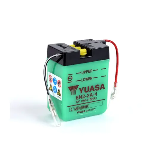 Yuasa 6N2-2A-4 (DC) 6V Batteri til Motorcykel