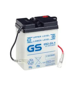 Yuasa 6N2-2A-4 (DC) 6V Batteri til Motorcykel