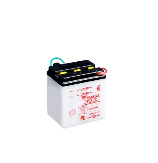 Yuasa 6N5.5-1D (DC) 6V Batteri til Motorcykel