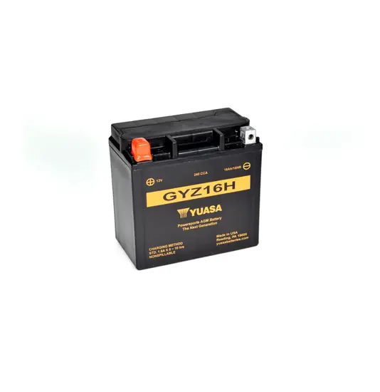 Yuasa GYZ16H 12V AGM Batteri til Motorcykel