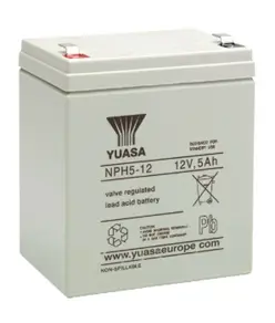 YUASA NPH5-12 Blybatteri (High Drain)