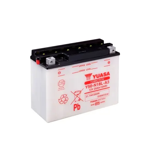 Yuasa Y50-N18L-A3 (DC) 12V Batteri til Motorcykel
