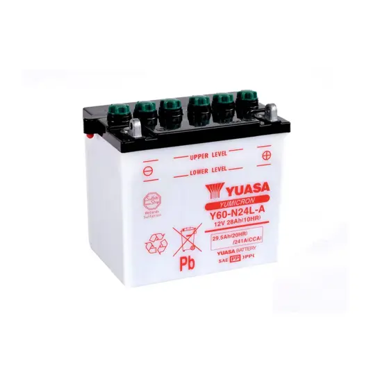 Yuasa Y60-N24L-A 12V Batteri til Motorcykel