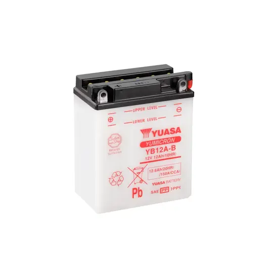 Yuasa YB12A-B 12V Batteri til Motorcykel