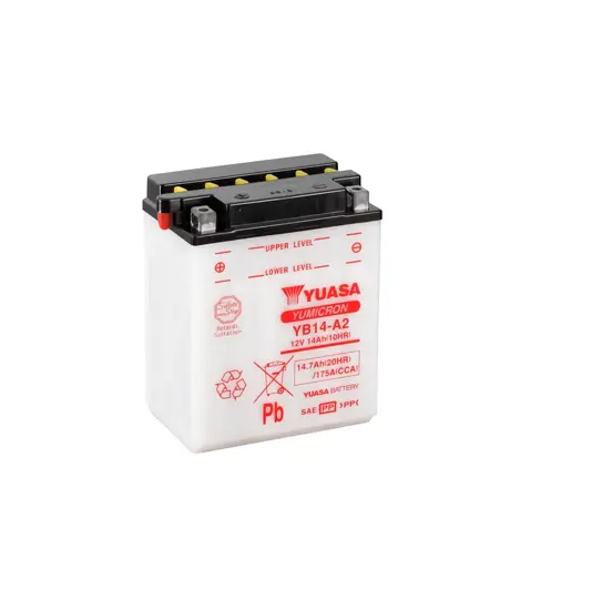 Yuasa YB14-A2 12V Batteri til Motorcykel