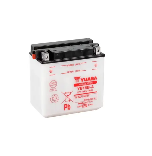 Yuasa YB16B-A (DC) 12V Batteri til Motorcykel