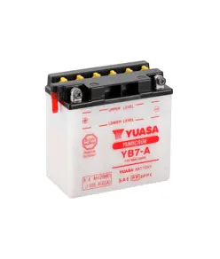 Yuasa YB7-A 12V Batteri til Motorcykel