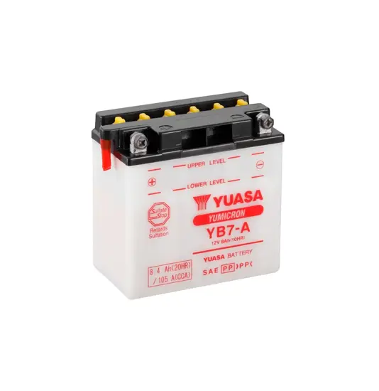 Yuasa YB7-A 12V Batteri til Motorcykel