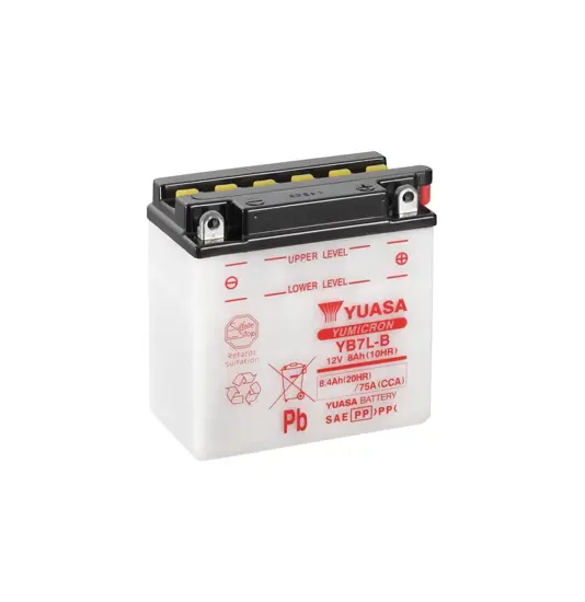 Yuasa YB7L-B 12V Batteri til Motorcykel
