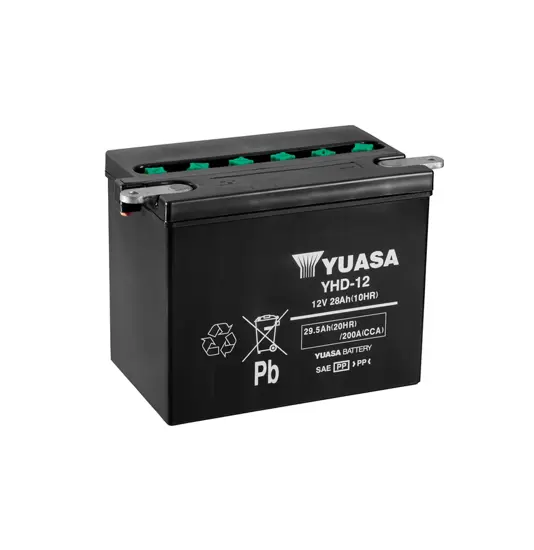 Yuasa YHD-12 (DC) 12V Batteri til Motorcykel
