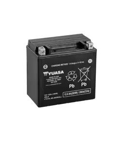 Yuasa YTX14L-BS 12V AGM Batteri til Motorcykel