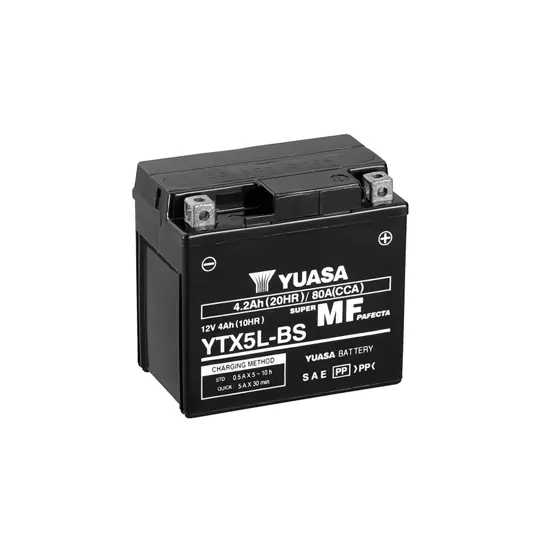 Yuasa YTX5L-BS 12V AGM Batteri til Motorcykel