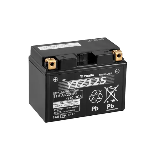 Yuasa YTZ12S 12V AGM Batteri til Motorcykel