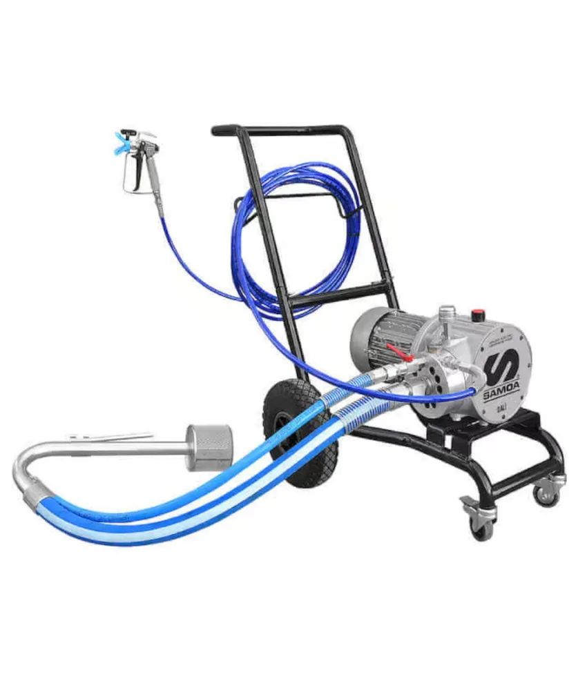 Pompa airless elettrica a membrana per verniciatura Samoa DALÍ, potenza motore 1,1 Kw - max. portata 4 l/min per pompante