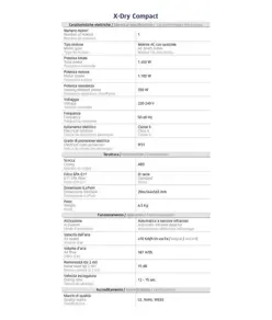 Asciugamani elettrico smart (con motore AC) Medial X-Dry Compact