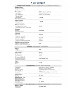 Asciugamani elettrico smart (con motore AC) Medial X-Dry Compact